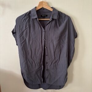 Madewell Charcoal Button-Up Shirt